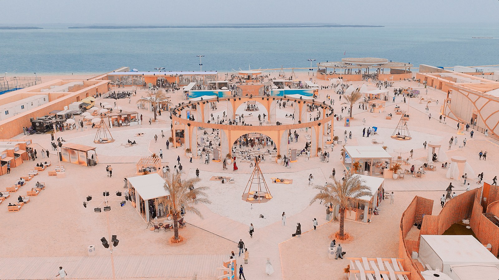 KAYAN Wellness Festival aerial view in Abu Dhabi