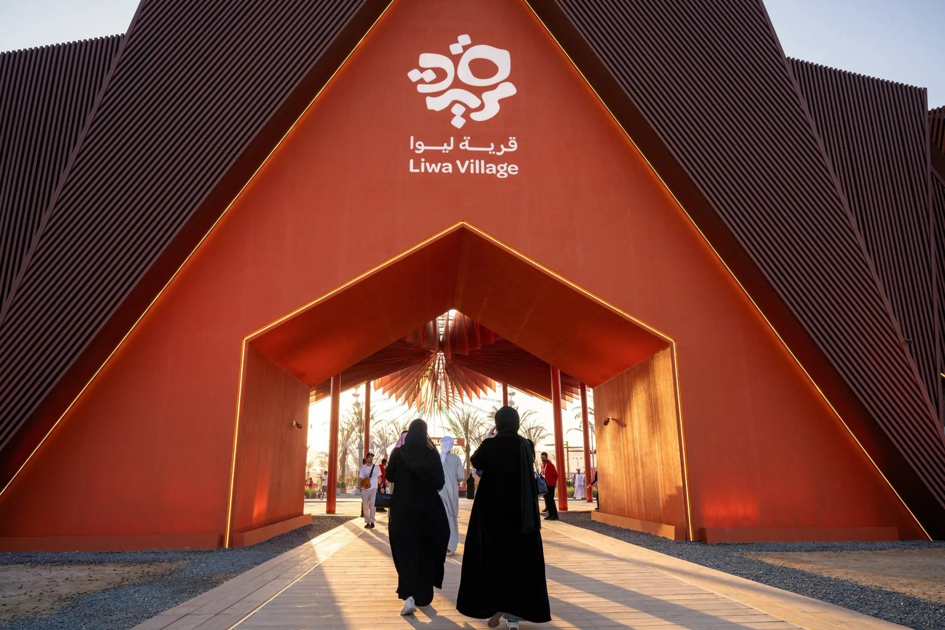 Liwa Village festival grounds in the Liwa Desert